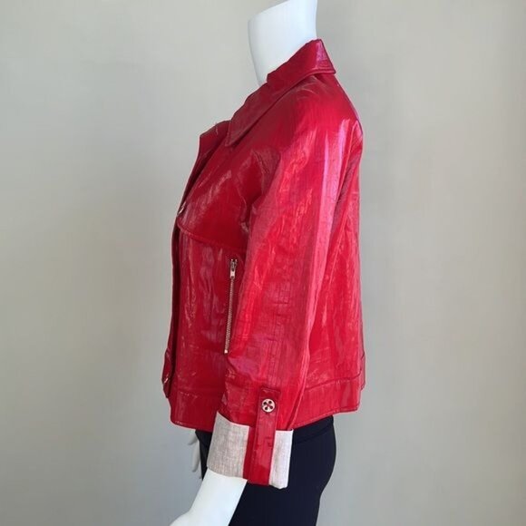 VINTAGE Y2K Jacket in Red - 4 - Picture 3 of 7